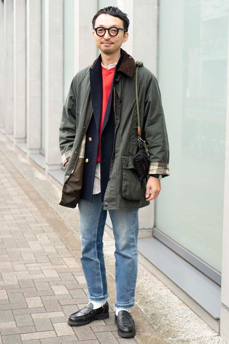 バブアーのジャケット/アウターコーディネート | 241216-1717-11 有間秀人