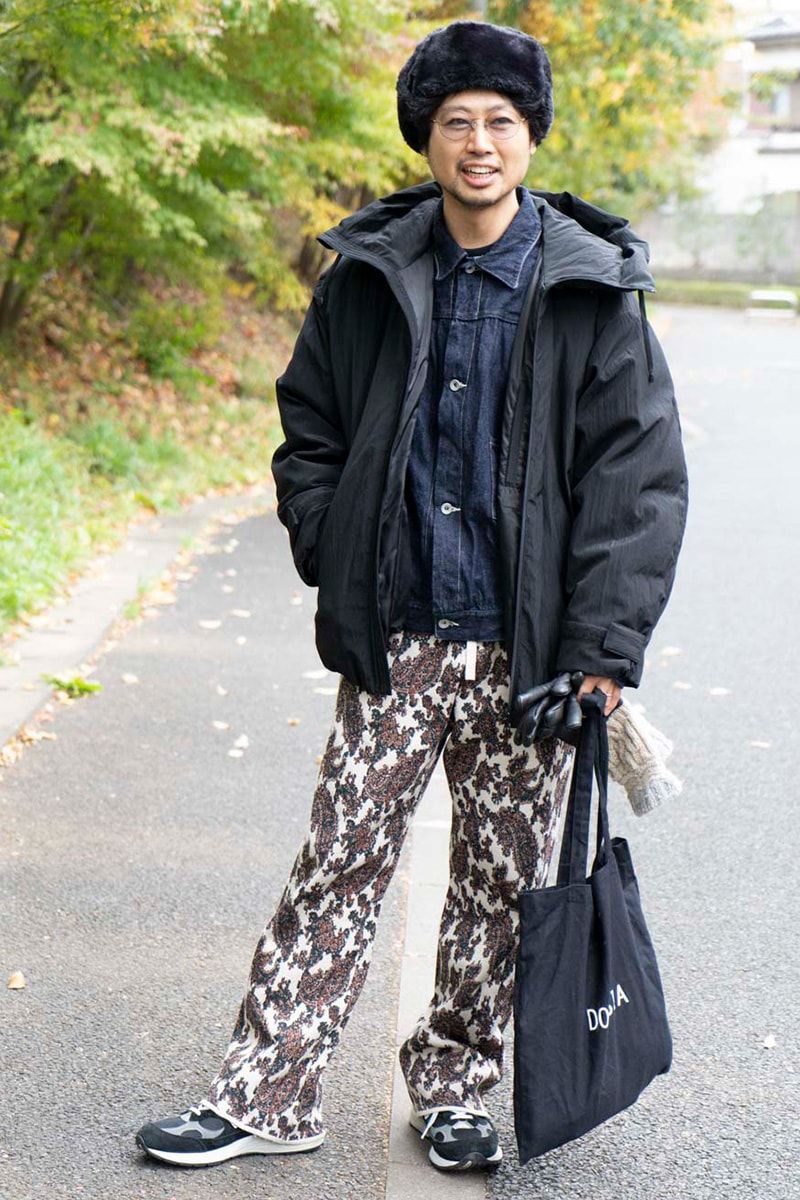 古着のダウンジャケットコーディネート | 241216-1729-28 原田 純
