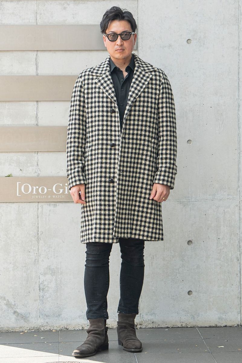 マッシモピオンボのコートコーディネート | 241216-1734-54 渡邊健太郎