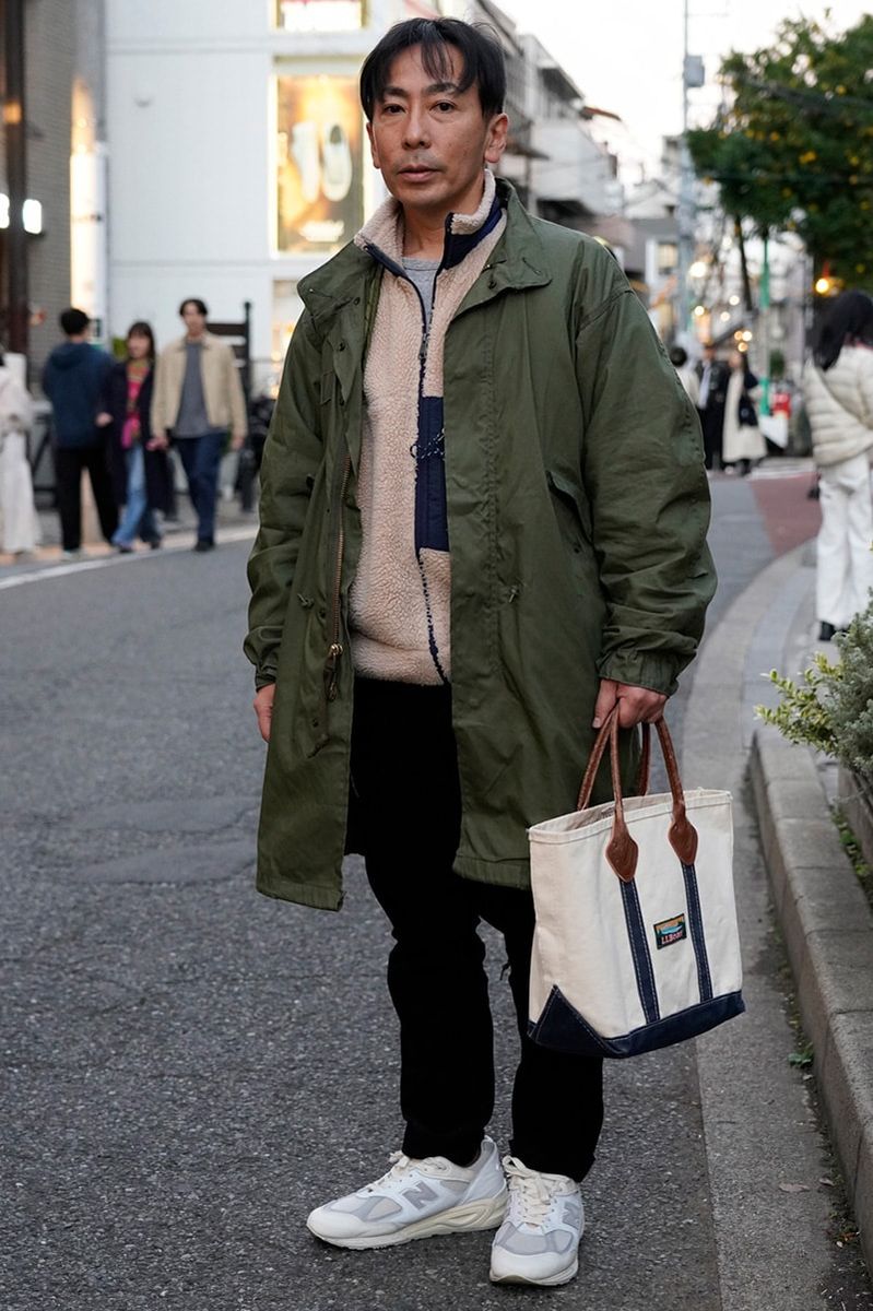 古着のコートコーディネート | 241217-2226-10 永下 徹