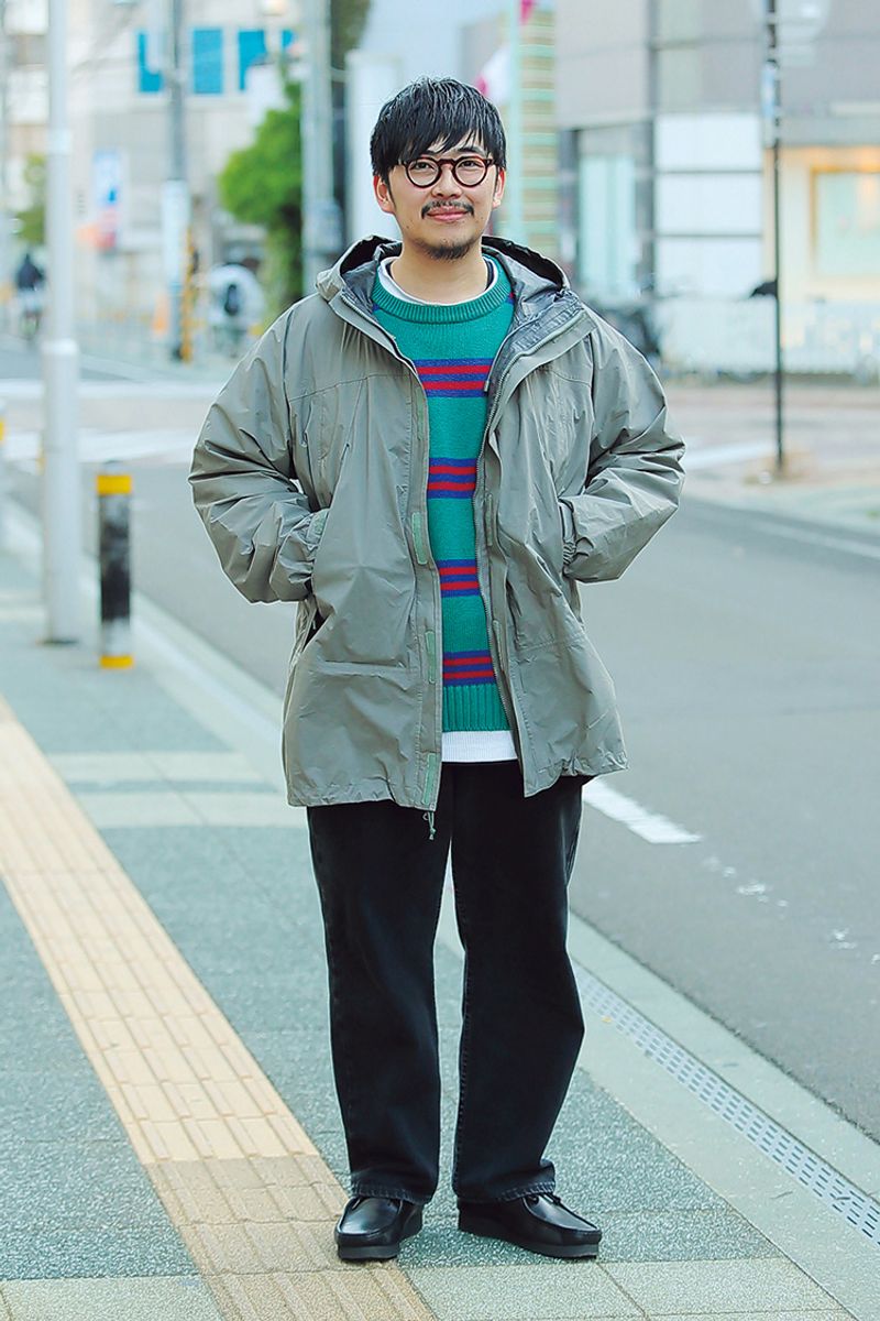 軍用シェルをボーダーニットで”平和”にこなす上級者 守屋宏紀