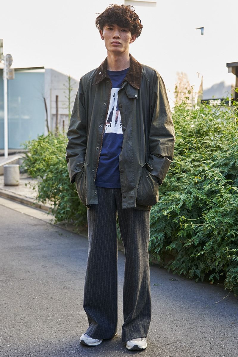 バブアーのジャケットコーディネート | 241217-2231-18 川嶋創太