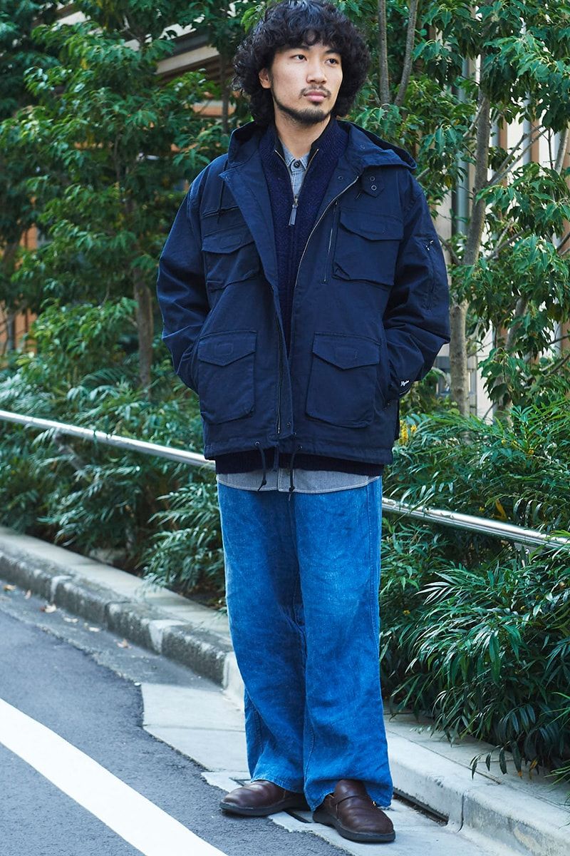 エンジニアドガーメンツ×ピルグリムサーフ+サプライのジャケットコーディネート | 241218-1233-00 甲斐新太