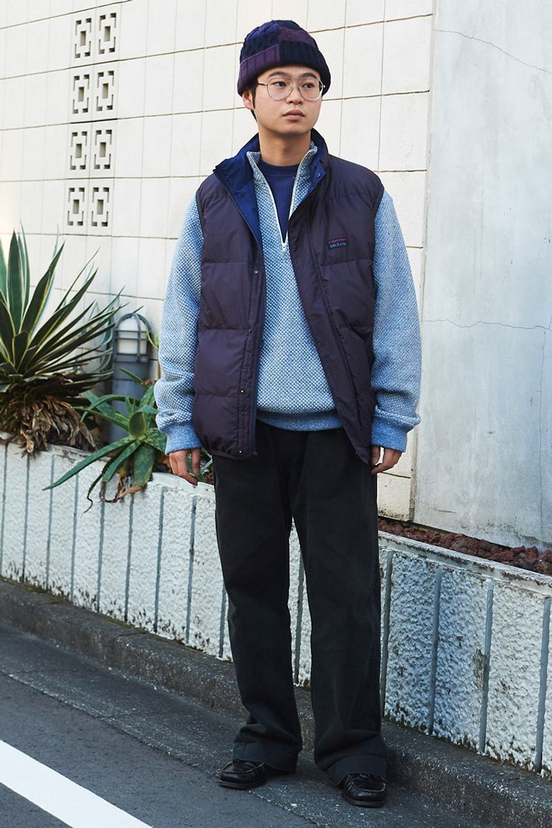 キャルオーラインのダウンベストコーディネート | 241218-1248-28 増田悠之助