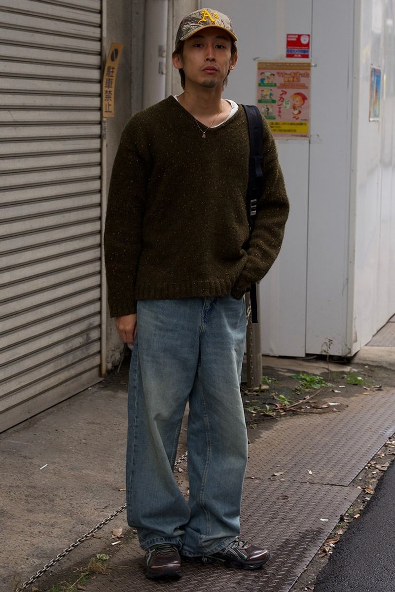 古着のニットコーディネート | 241218-1250-13 中村駿平