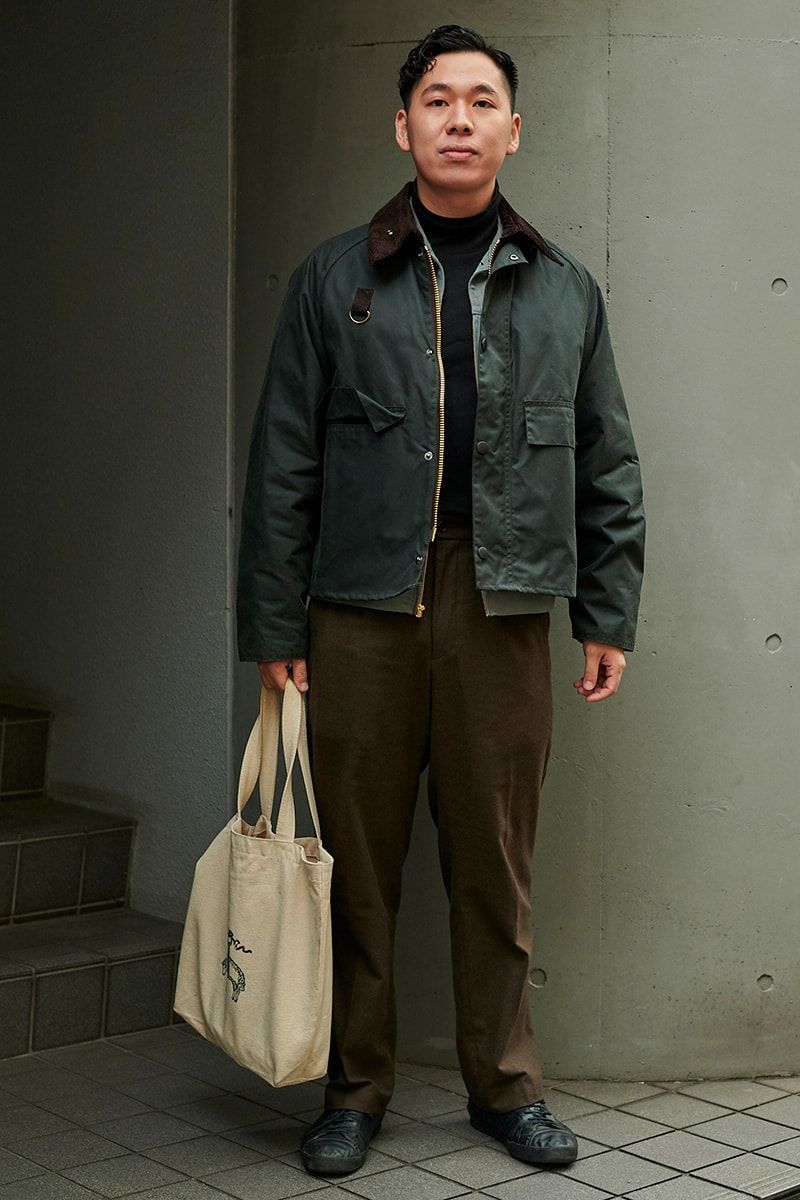 バブアーのジャケットコーディネート | 241218-1255-17 榑林一夢