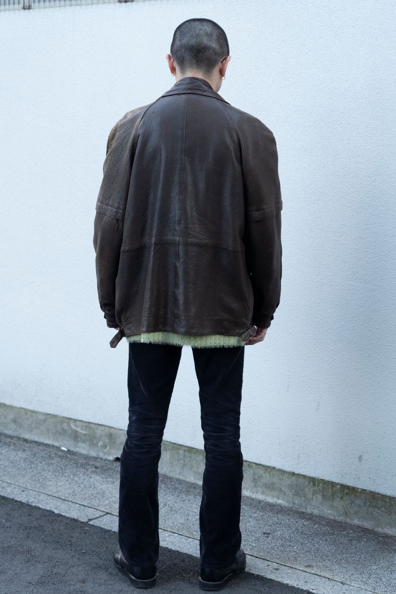 ゆるっと着るライダースにスリムパンツが◎ 坪井啓介 3枚目の写真