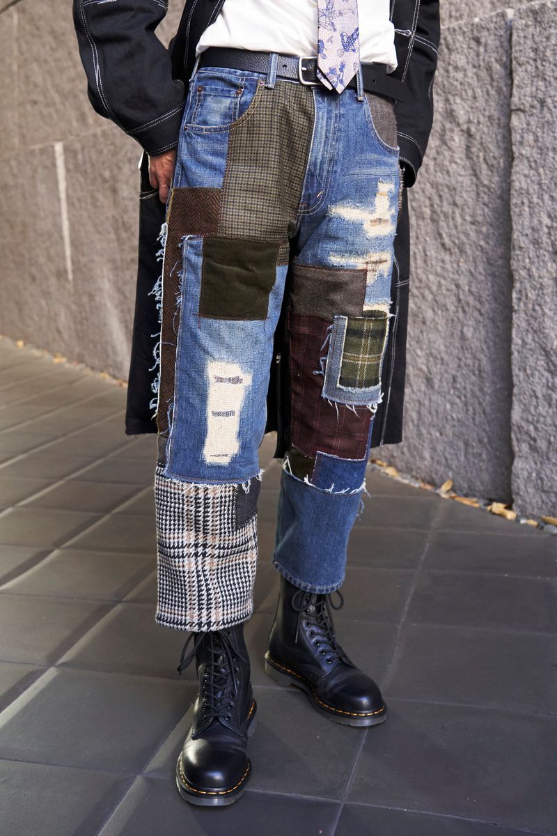 パッチワークが光るUKロックファッション オオクボ 5枚目の写真