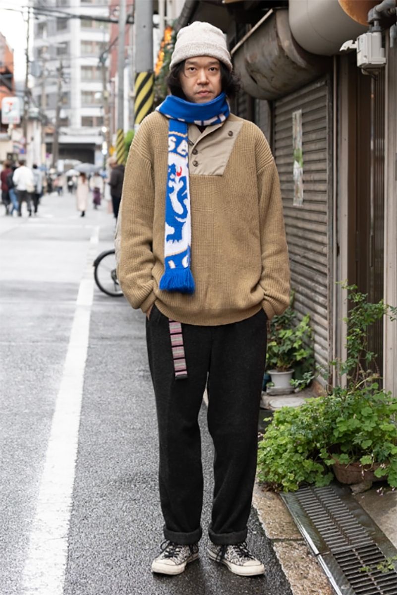 古着のニットコーディネート | 241215-1623-13 松永勇樹