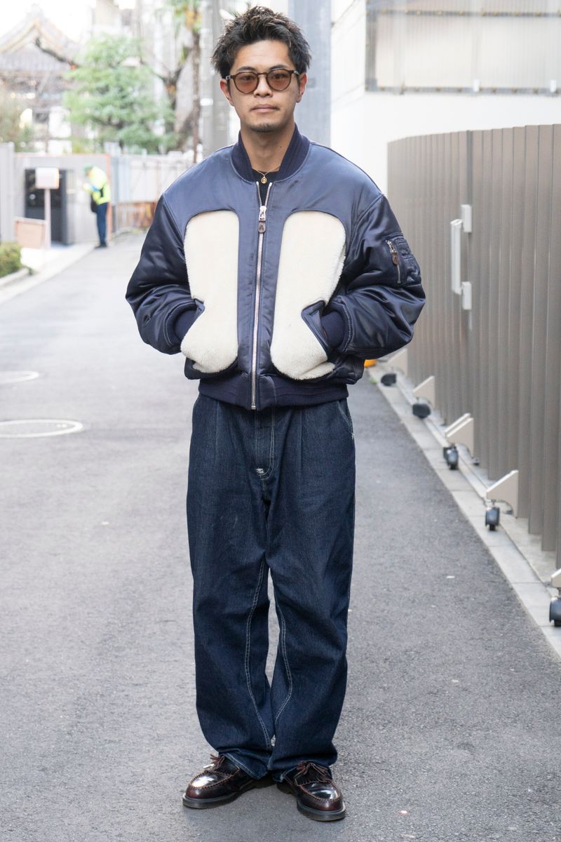 ファー素材が映えるアンブッシュのMA-1 山戸幸紀