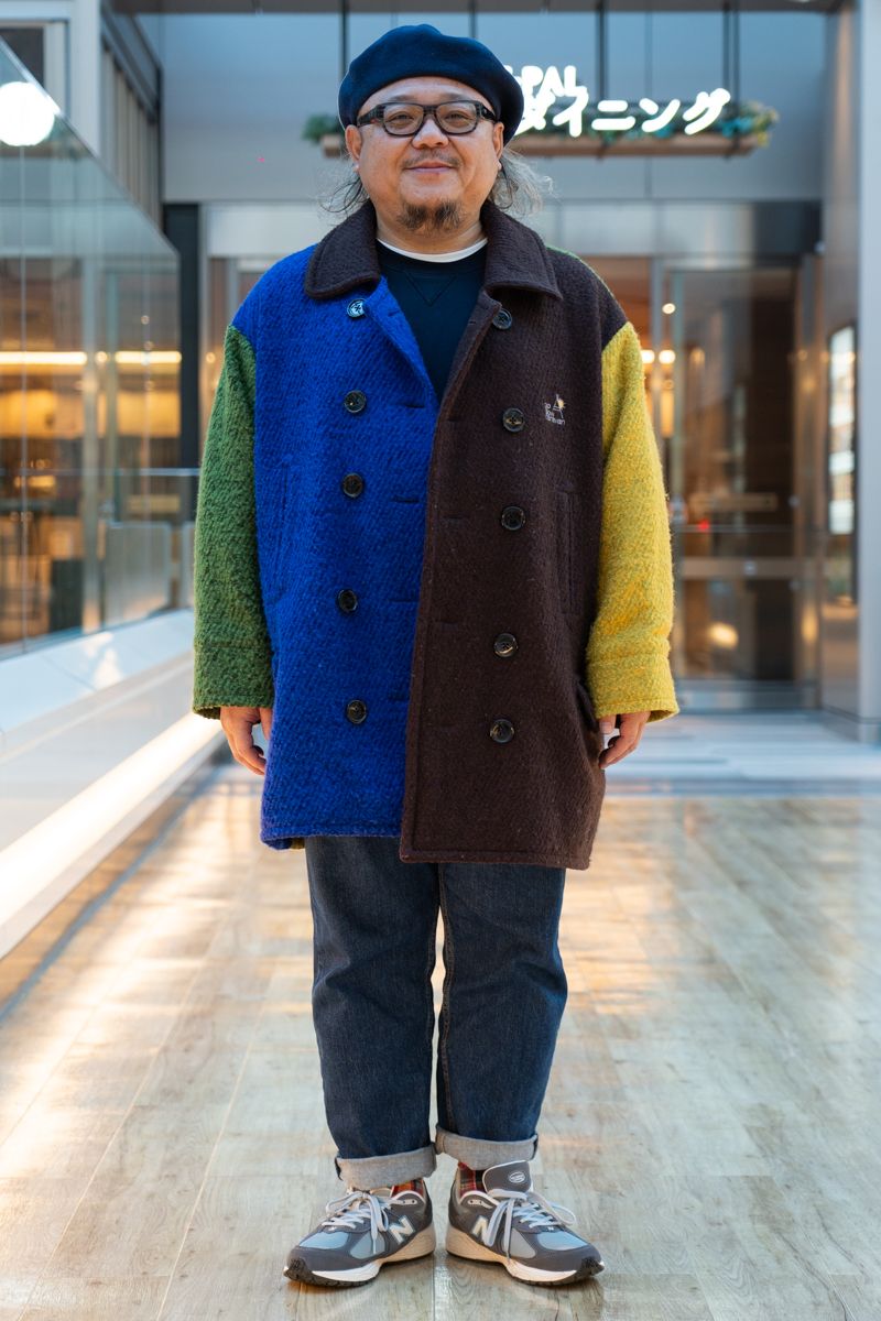 冬を彩るクレイジーパターンのPコート 原 宏幸