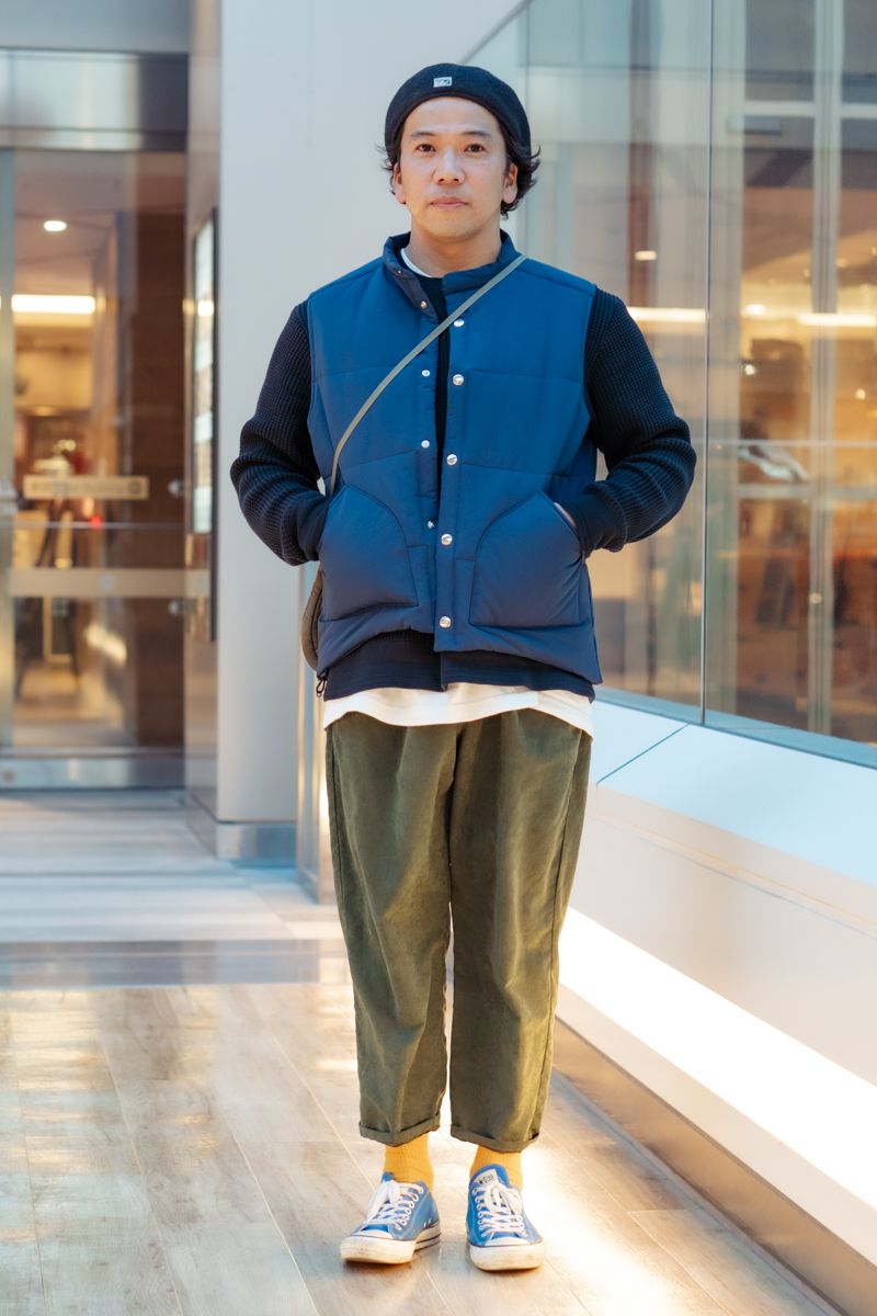 不明のダウンベストコーディネート | 241218-1834-48 佐藤知宣