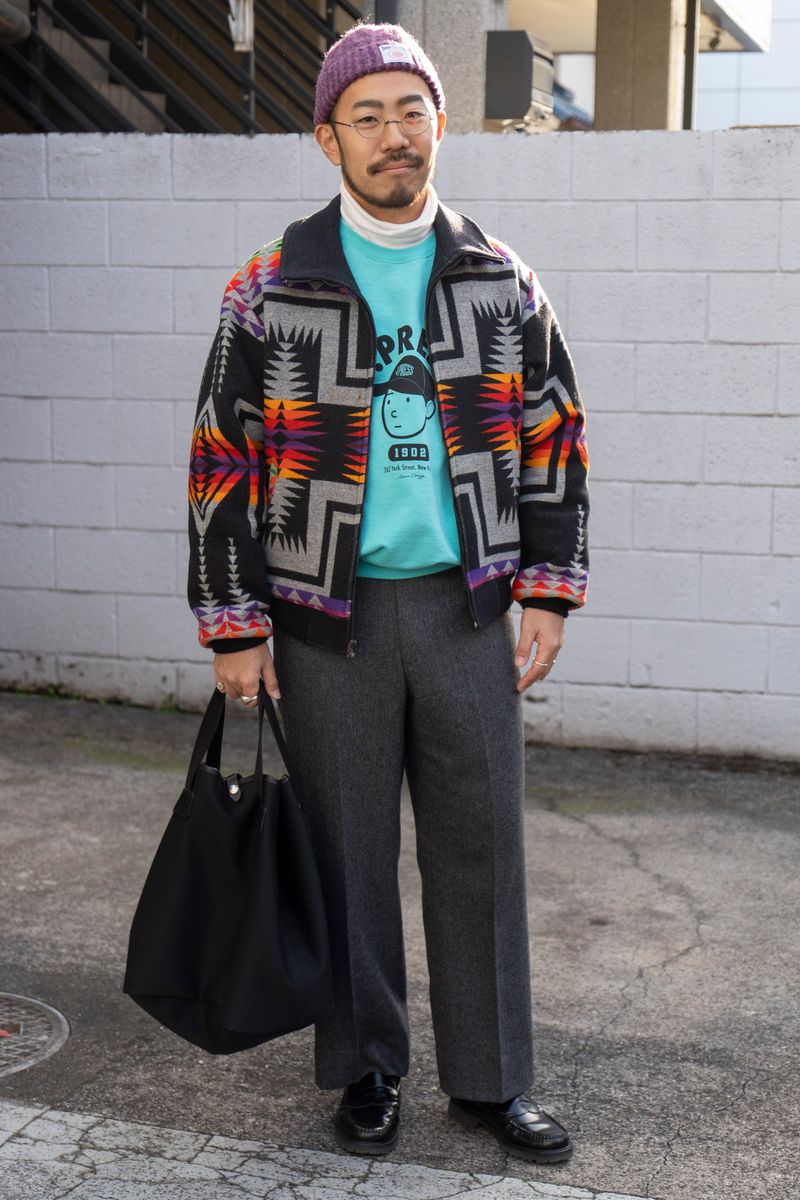 ペンドルトンのジャケットコーディネート | 241223-1008-48 櫻井頌太郎