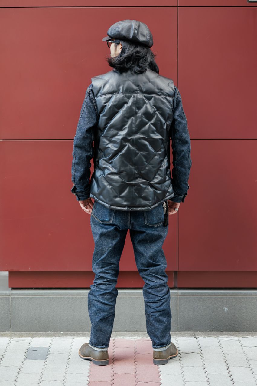 春まで“Gジャン”はこう着る！レザーベストの武骨な着こなし、ジャケット×ジャケットの重ね技etc. - 3枚目の画像