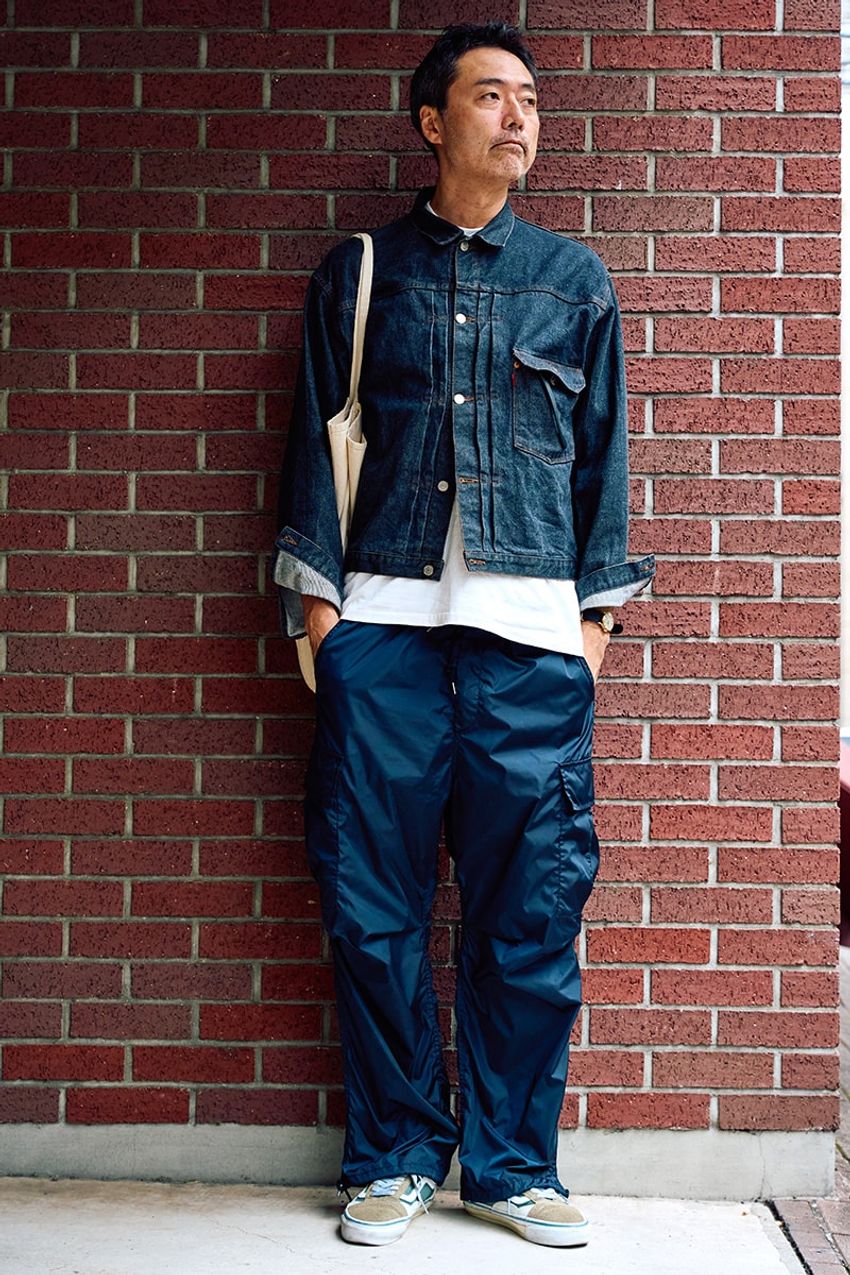 洒落た大人たちの“Gジャンコーデ”をパンツ別で紹介！スラックス、カーゴ、ワーク - 6枚目の画像