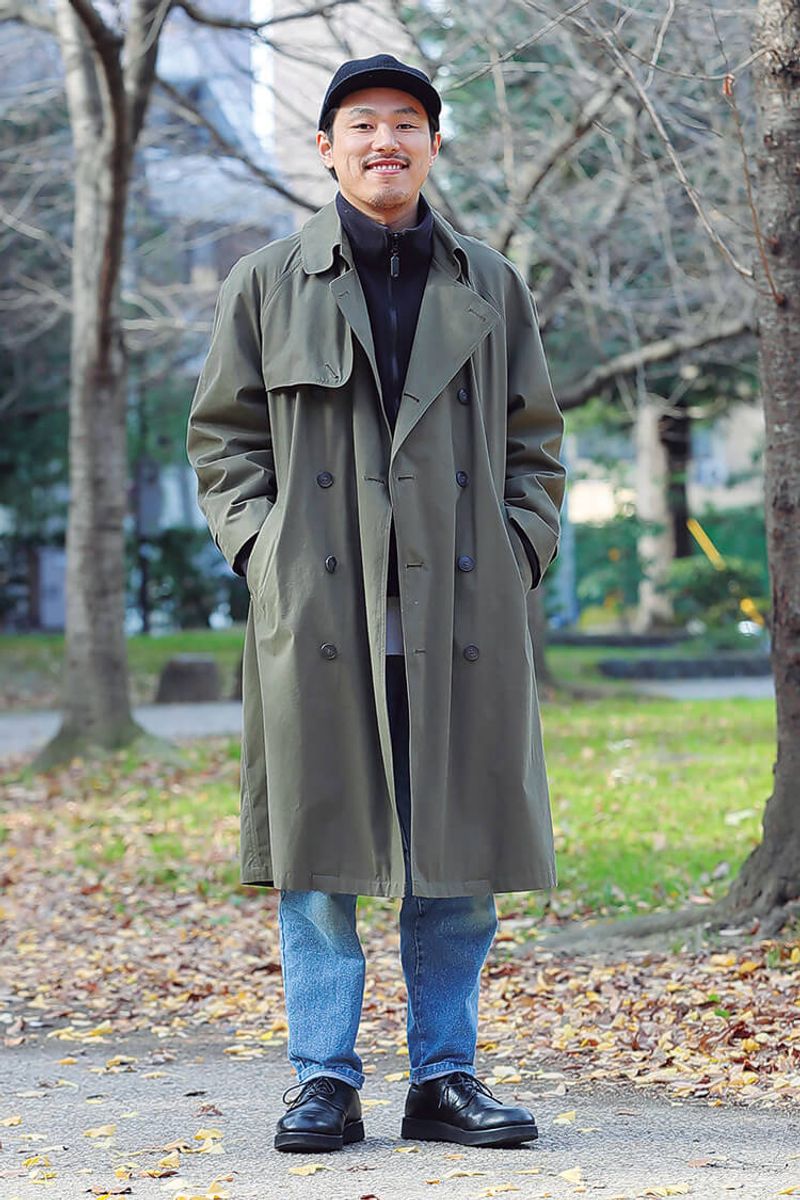 チェスターコートにスポーティなニュアンスを 大山耕平