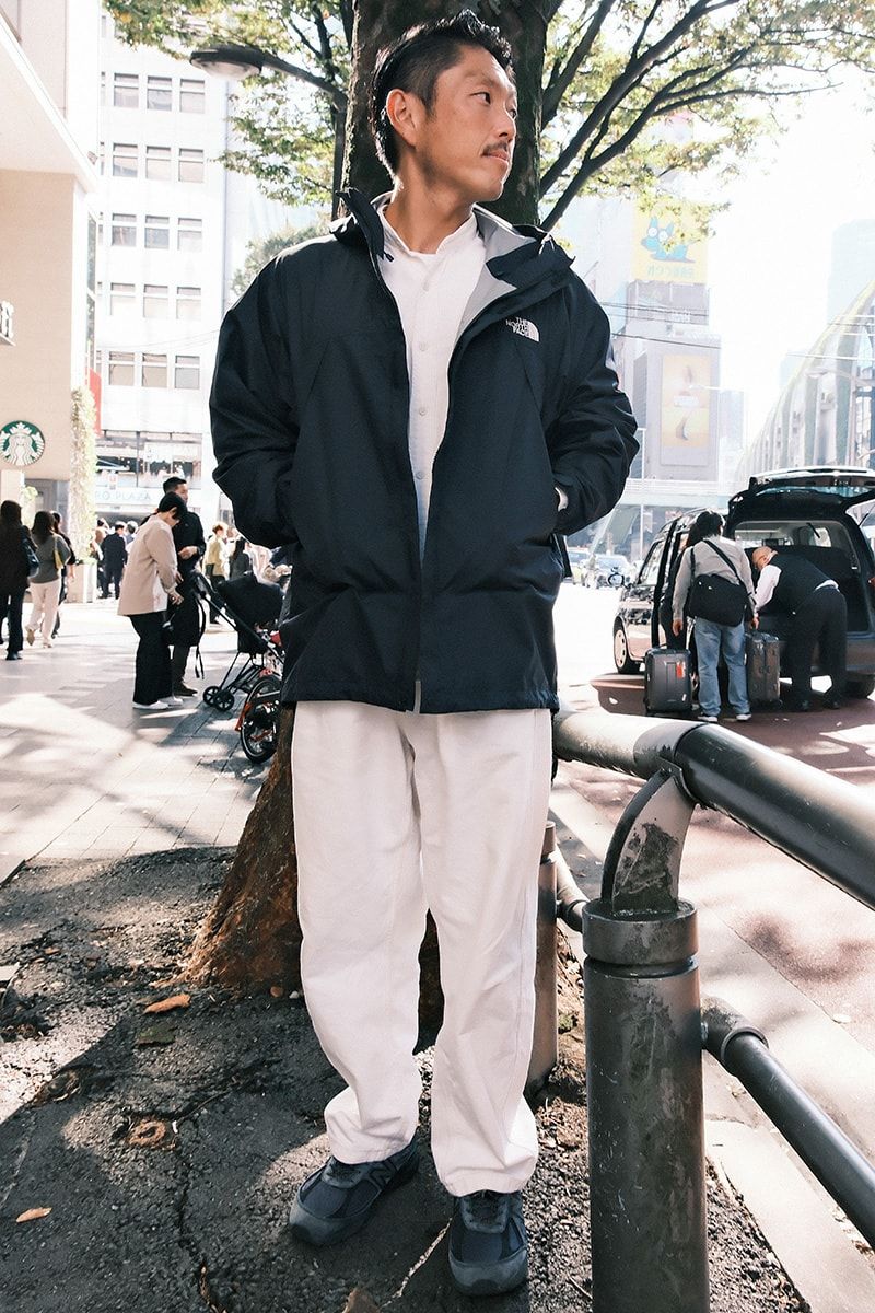 ジャケット ザノースフェイス  シャツ 無印良品  パンツ ユニクロ  腕時計 ロレックス