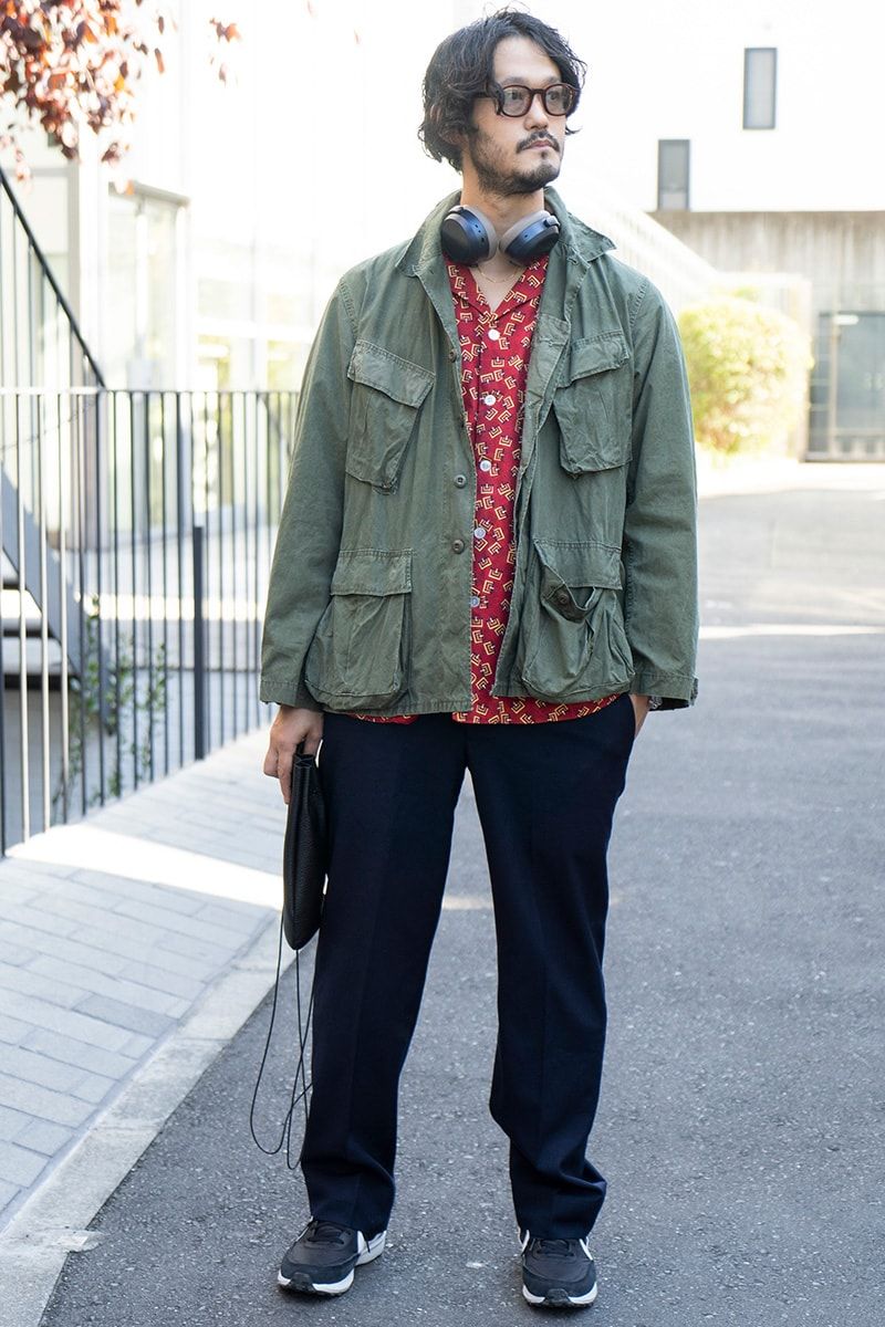 ジャケット 古着  シャツ 古着  ネックレス 19SO  スニーカー ナイキ  腕時計 パネライ