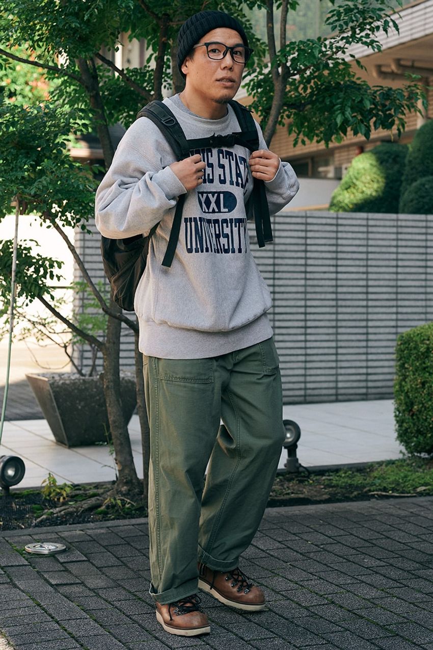 春に活躍する絶対定番「チャンピオン」スウェット。街の洒落者たちはこう着こなしていた！ - 2枚目の画像