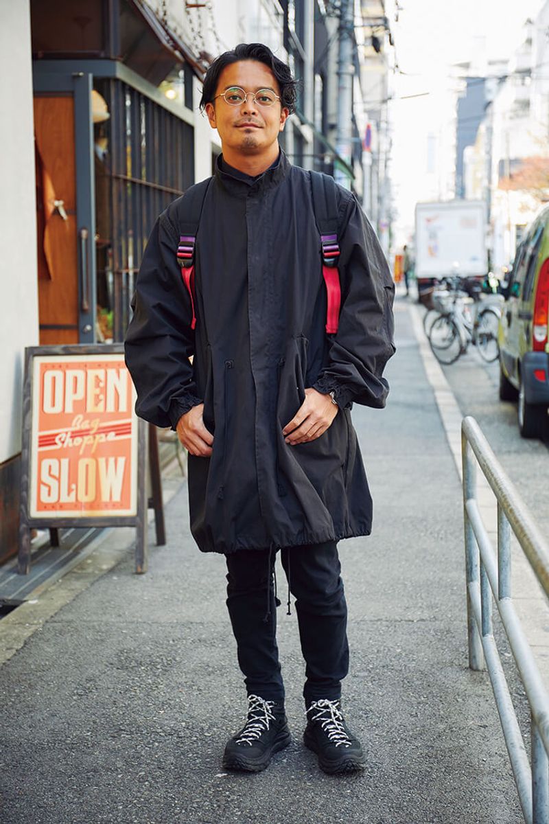 細身パンツにぽってり靴。冬のメリハリはこう付ける 西村侑記