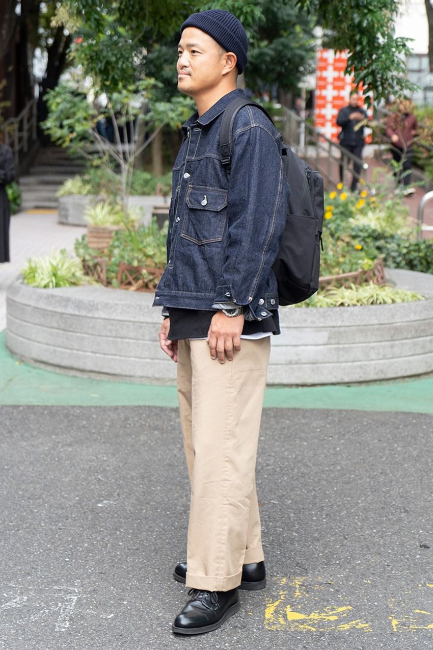 「リーバイスのGジャン＋レッドウィング」黄金アメカジタッグ、令和っぽい合わせ方を街角スナップで！ - 4枚目の画像
