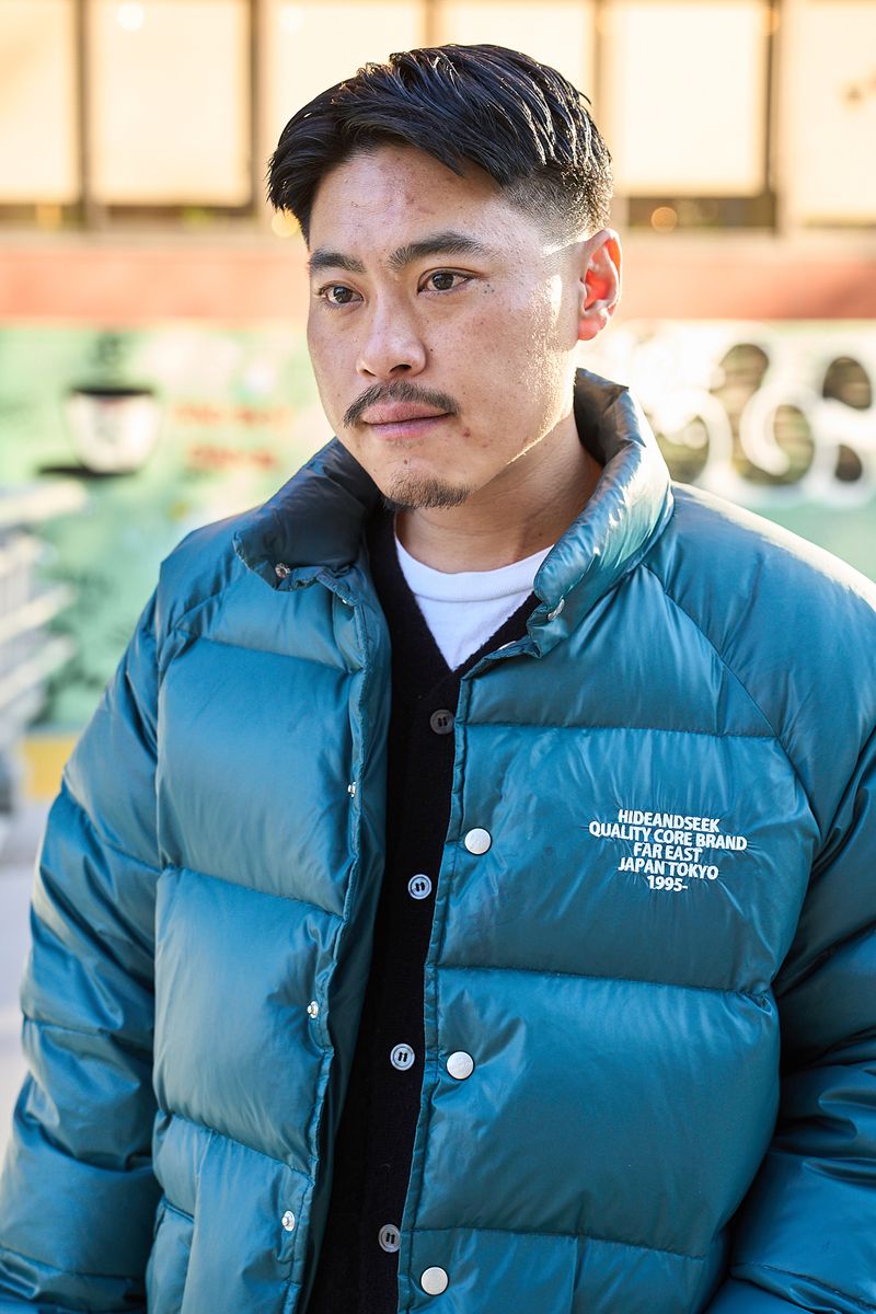 ハイドアンドシークのダウンジャケットコーディネート | 250120-1723-25 大津博昭 3枚目の写真