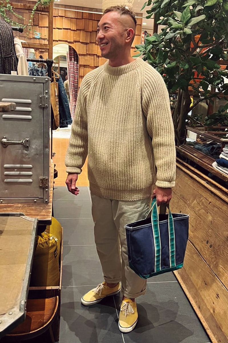 ランズエンドのニットコーディネート | 250120-1248-34 土田 鏡