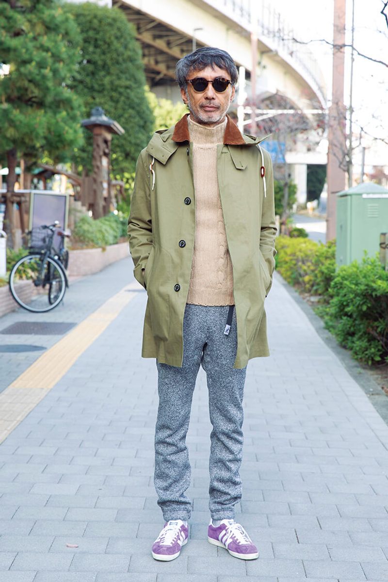 グラミチのパンツ×ナチュラルトーンで海男らしいスタイルに 鈴木圭介