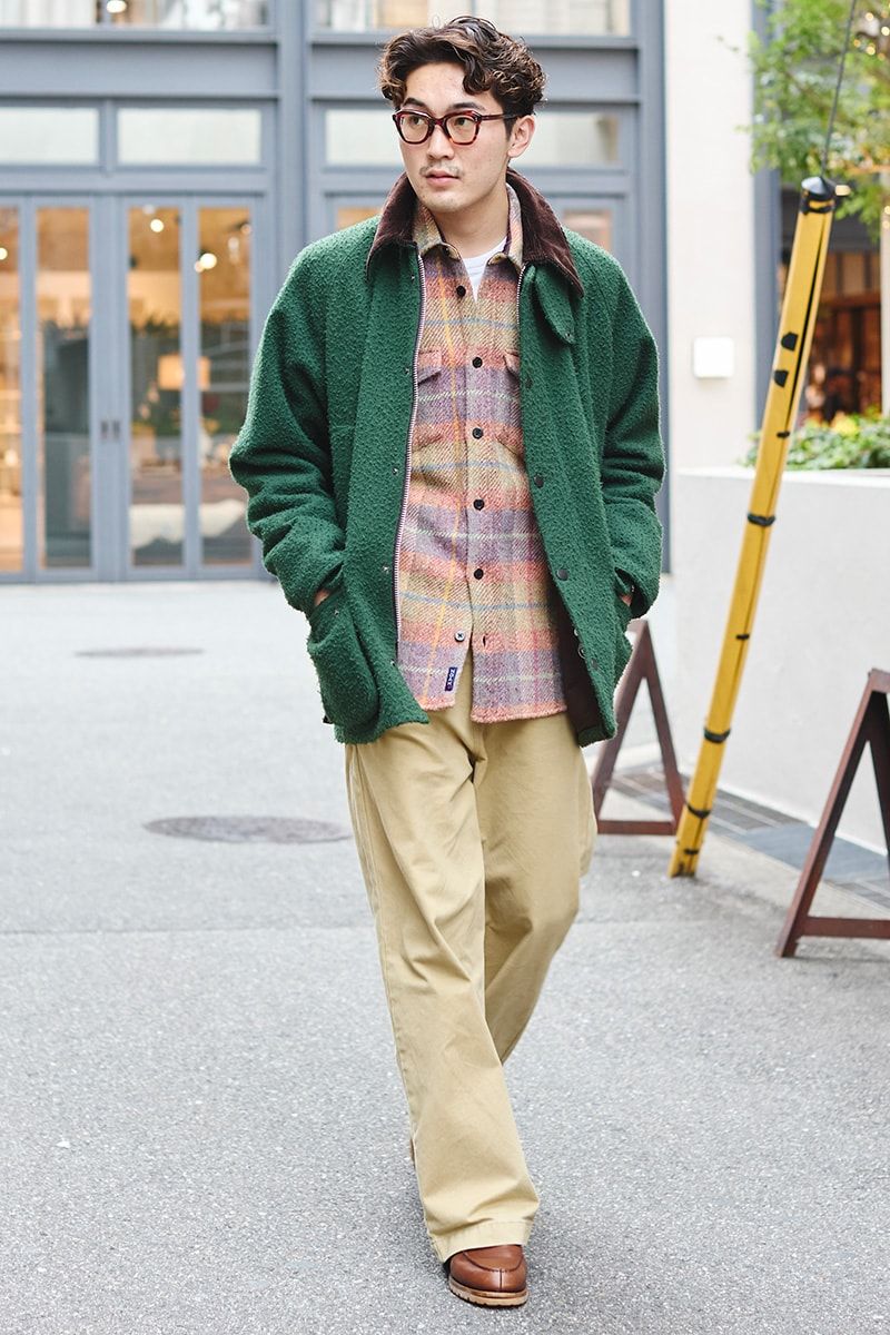 ジャケット ノア×バブアー  シャツ ノア  パンツ キャピタル  靴 ジェイエムウエストン