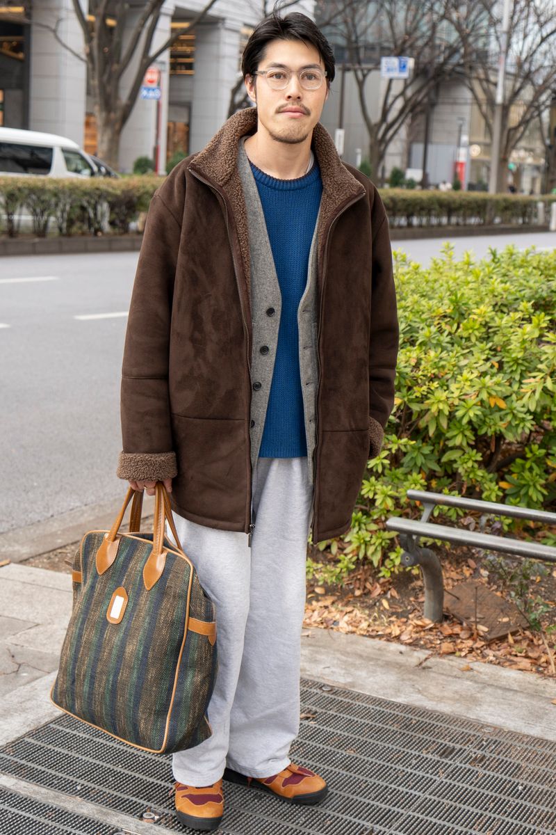 古着のコートコーディネート | 250127-1429-38 武藤裕司