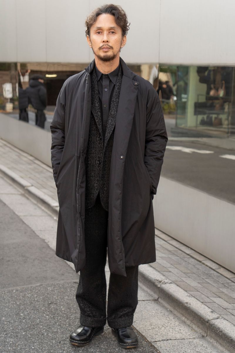 ユナイテッドアローズのコートコーディネート | 250130-0924-42 西垣春樹