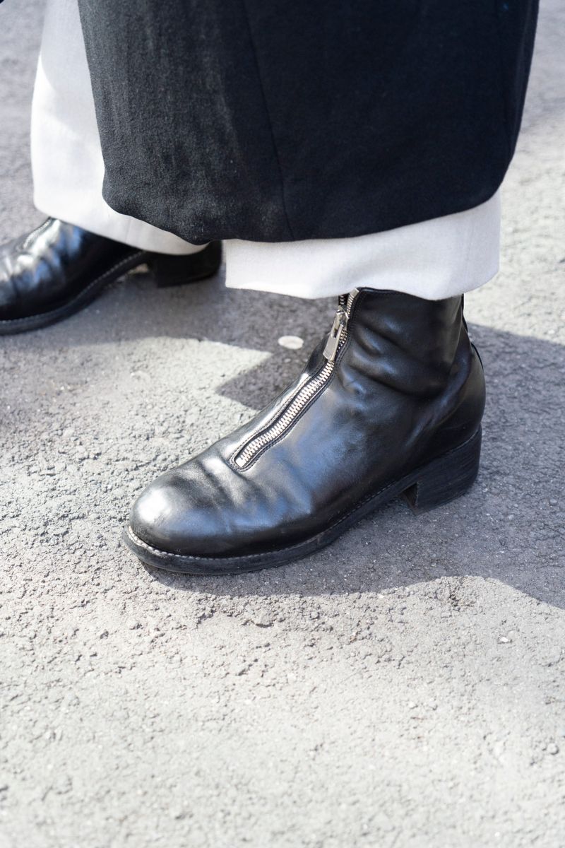 ジョルジオアルマーニのコートコーディネート | 250210-1134-50 新村優樹 5枚目の写真