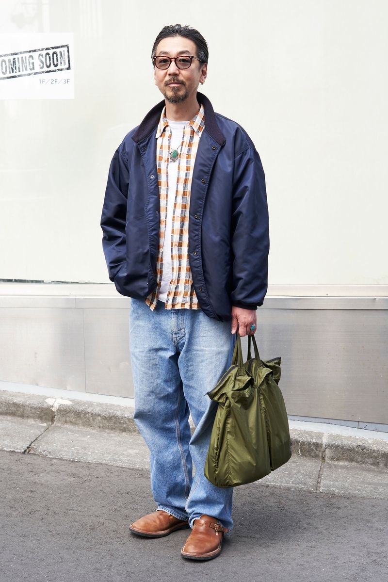 ビームスプラス×エンジニアドガーメンツのブルゾンコーディネート | 250302-2143-58 山田広志