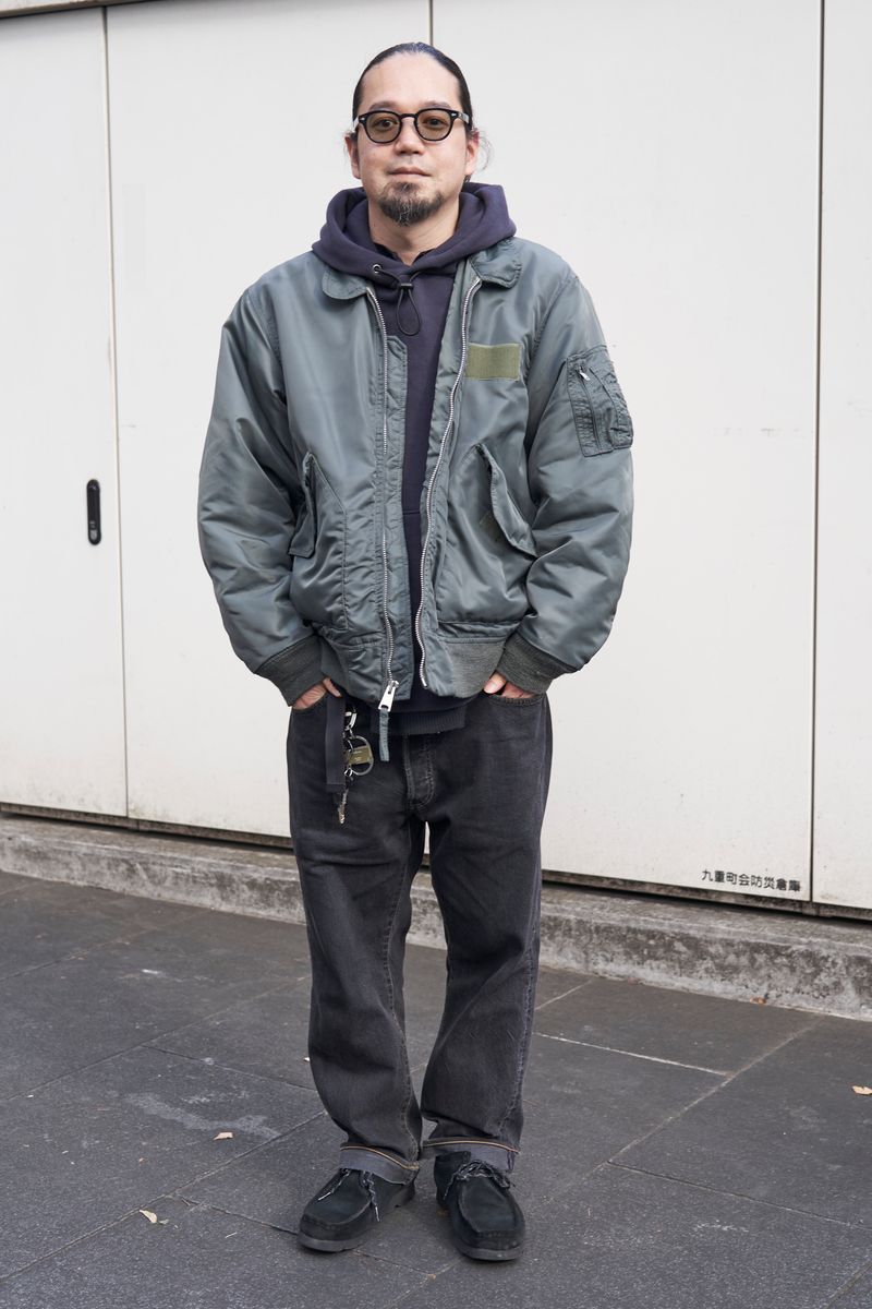 スティーブンアラン×アヴィレックスのブルゾンコーディネート | 250310-1053-04 フジサキ