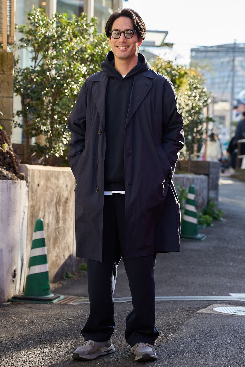 オーシバルのコートコーディネート | 250321-1628-31 阿部賢太郎