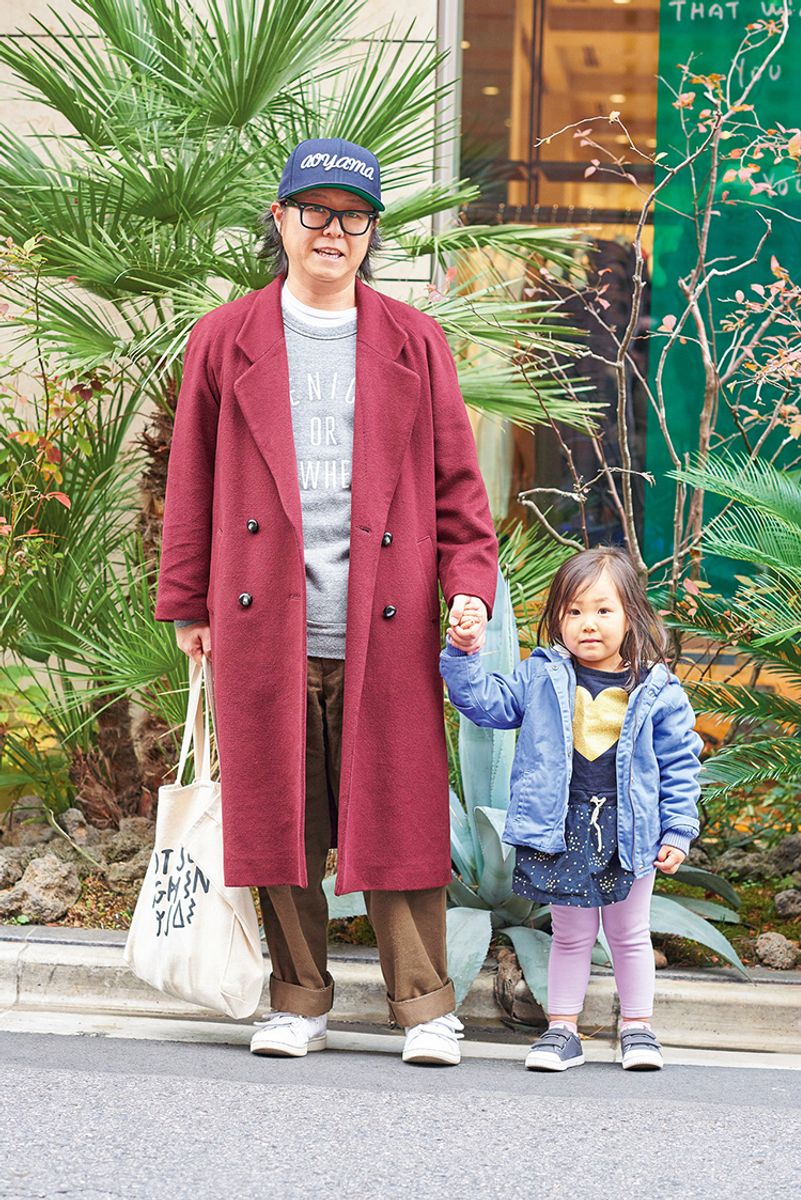 古着のチェスターコートが持つ独特の渋みと鮮やかな色のバランス 曽原 剛