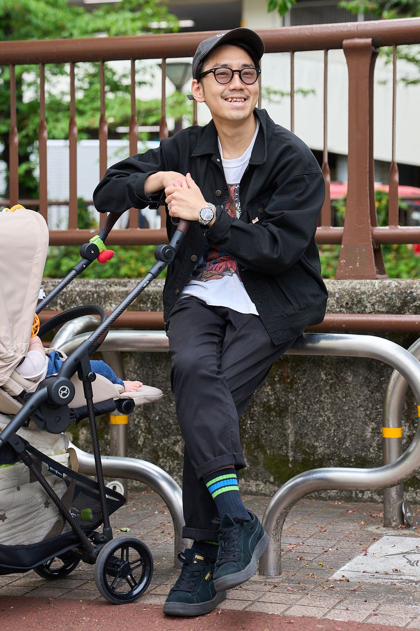 ベビーカーを押す姿もサマになる！“ゆる格好いい”お洒落パパ3名をパパラッチ - 1枚目の画像