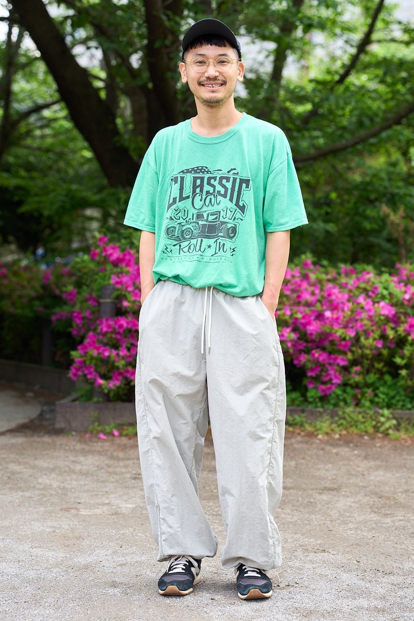 音楽、クルマ、アメコミ風。“古着のTシャツ”で個性を表現した街の洒落者たちをスナップ！ - 5枚目の画像