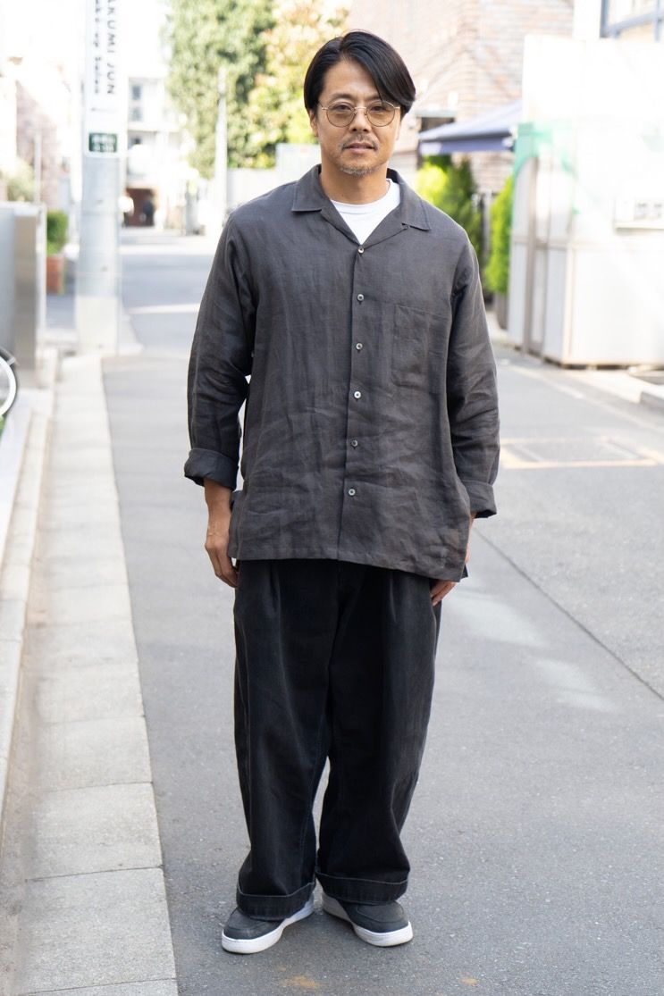 シャツ マーカウェア  Tシャツ グラフペーパー  デニム スタジオニコルソン  シューズ ナイキ  眼鏡 ブランク