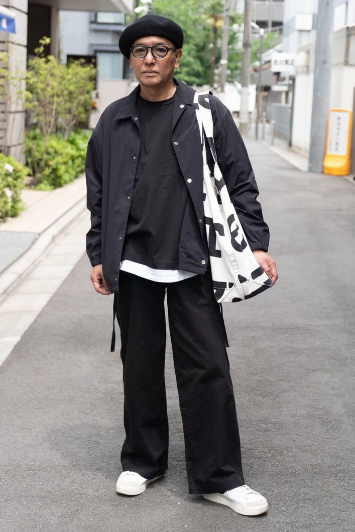 極美品/black コムデギャルソンオム コットンコーチジャケット