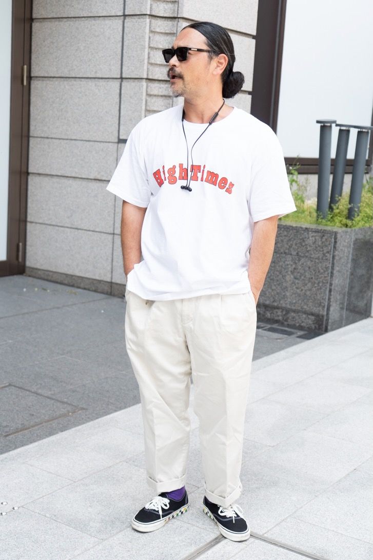 Tシャツ ワコマリア  パンツ ワコマリア  シューズ ヴァンズ×ワコマリア  眼鏡 ネイティブサンズ