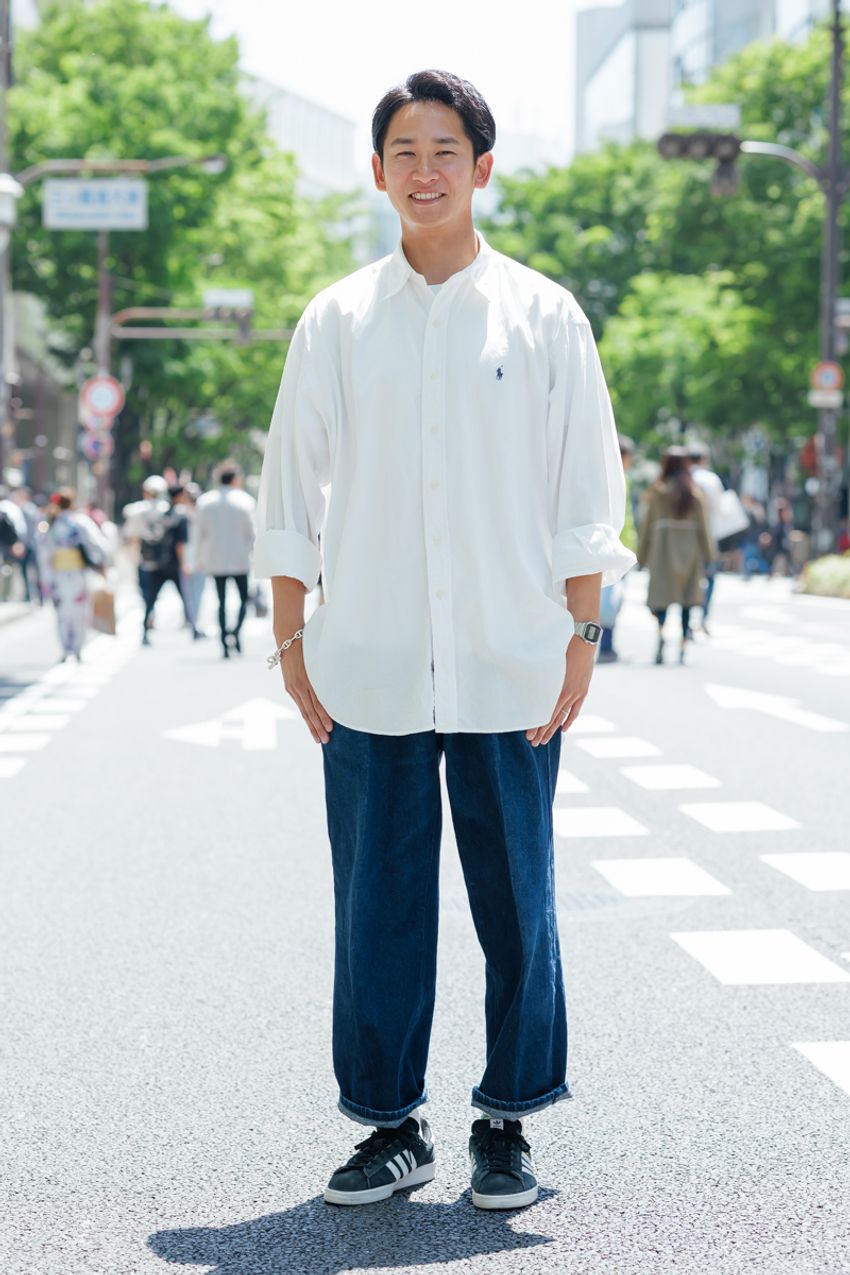 街角“ラルフ”の活用法をスナップで。3人の愛用アイテムはデニムJKT、シャツ、スウェット…… - 10枚目の画像