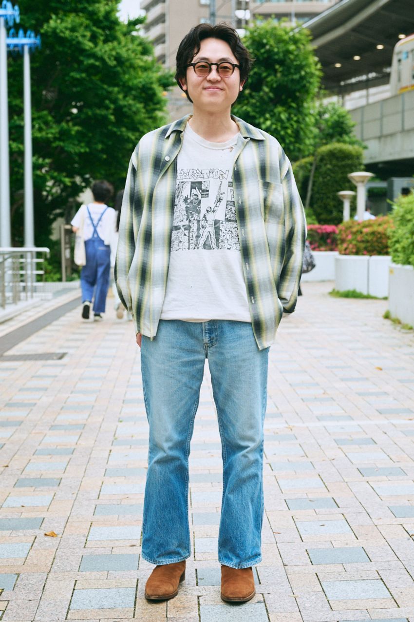 音楽、クルマ、アメコミ風。“古着のTシャツ”で個性を表現した街の洒落者たちをスナップ！ - 9枚目の画像