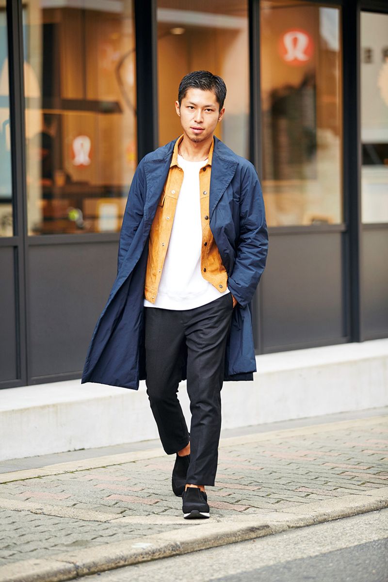 アウターとインナーで色のメリハリをつける 北口 大樹