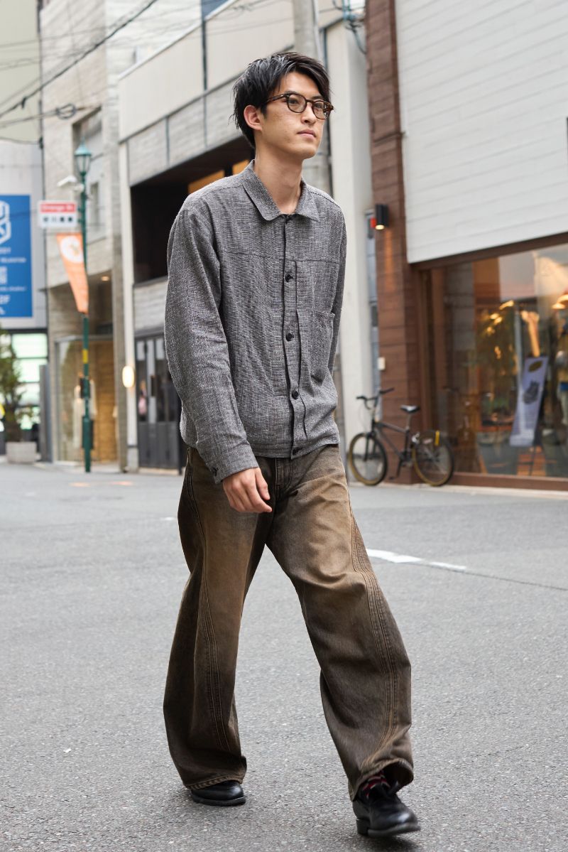 シャツ ポリプロイド  デニム ネヴァーフォーゲット  シューズ ジャランスリウァヤ  眼鏡 ノチノオプティカル