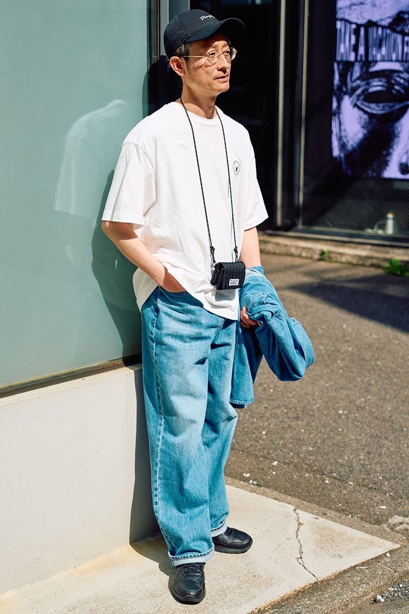 シャツ ジョージズ  Tシャツ フリークスストア  デニム ユニクロ  スニーカー ナイキ  帽子 ヤックパック  眼鏡 丹羽雅彦  バッグ フランクリン&マーシャル