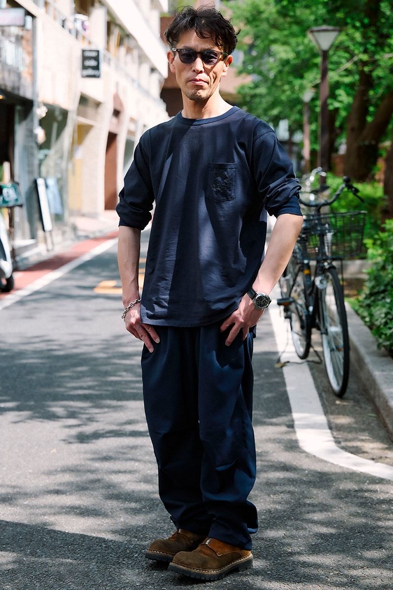 カットソー ノンネイティブ  パンツ ノンネイティブ  ブーツ ノンネイティブ×グイディ  サングラス ホーボー  腕時計 パネライ