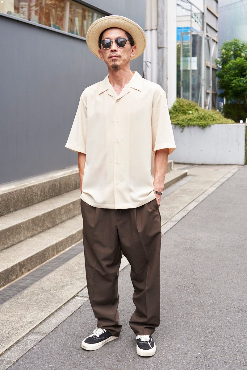 ジーユーのシャツコーディネート | 250713-0942-30 宮内洋輔