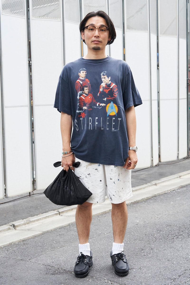 古着のTシャツコーディネート | 250713-2108-24 梅澤