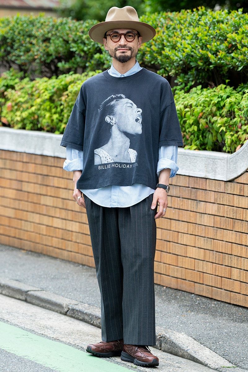 ヴィンテージ のTシャツコーディネート | 250714-1430-22 前田伸一